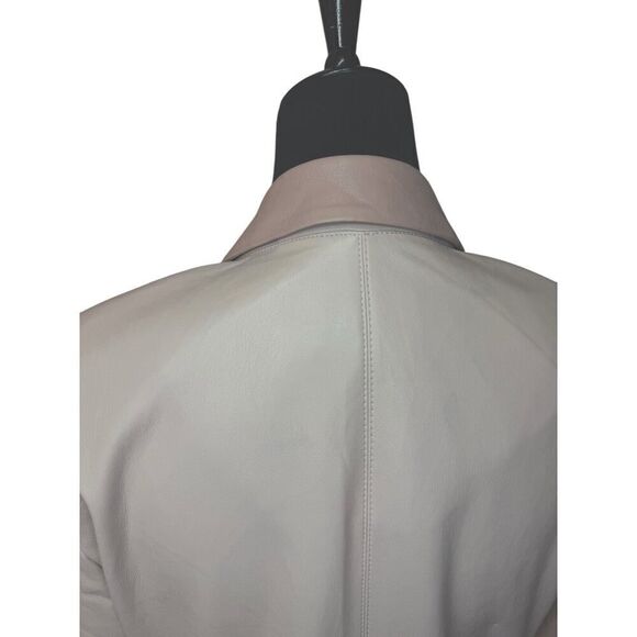 Nanushka Manila vegan leather trench coat Pink Small - Picture 8 of 16